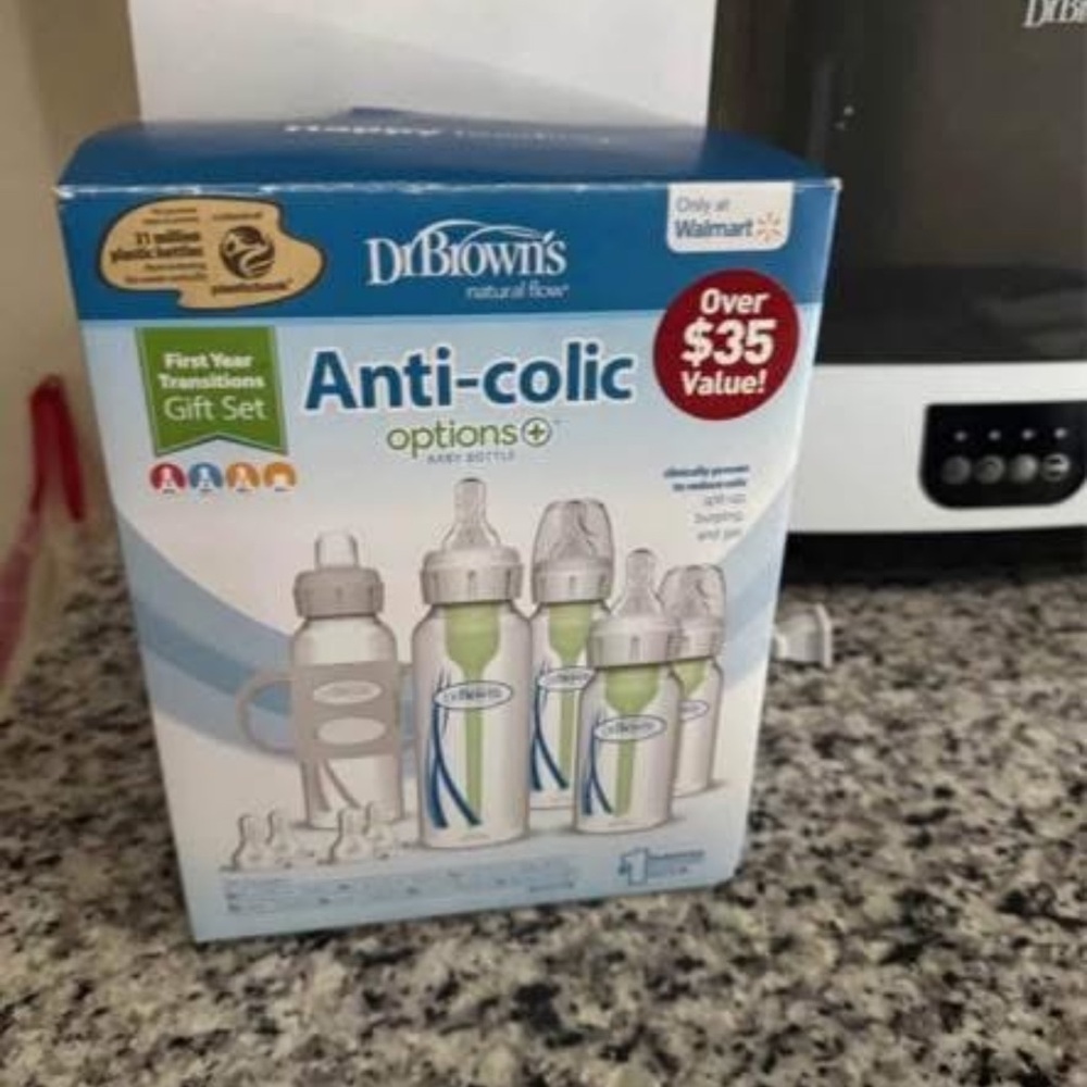 Dr. Brown's Anti-Colic Options+ Baby Bottle Gift Set - Blue